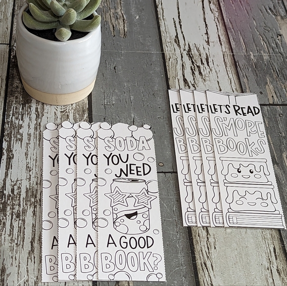 Hobby Lobby Office Set Of Coloring Bookmarks New Poshmark